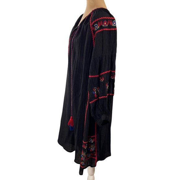 Anthropologie Velvet Graham and Spencer Loane Embroidered Peasant Dress XL (READ - Picture 2 of 13